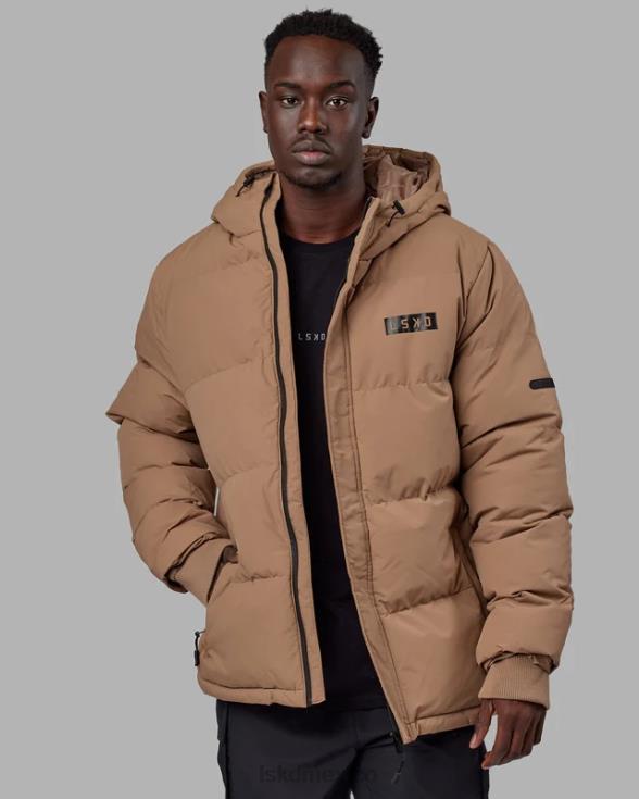 chaqueta acolchada tostada oversize 23 - umber crudo unisexo LSKD VP42D486 vestir