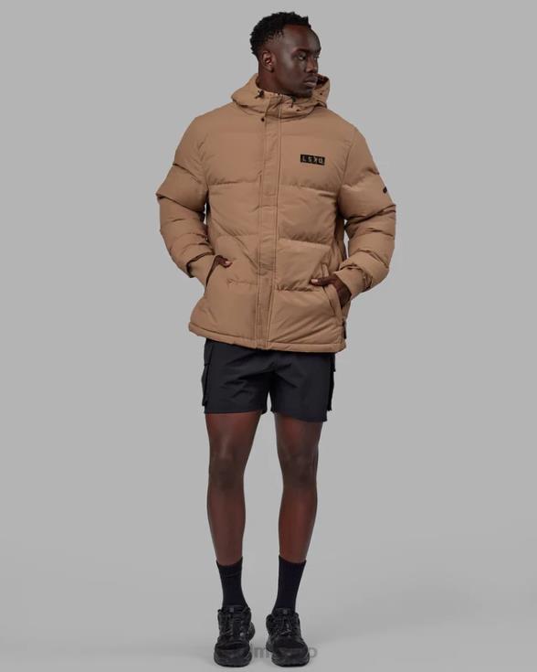 chaqueta acolchada tostada oversize 23 - umber crudo unisexo LSKD VP42D486 vestir