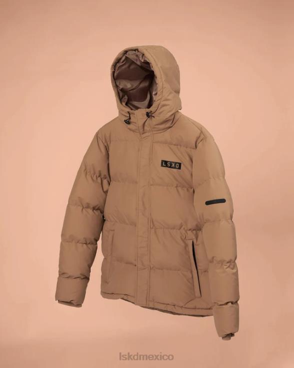 chaqueta acolchada tostada oversize 23 - umber crudo unisexo LSKD VP42D486 vestir