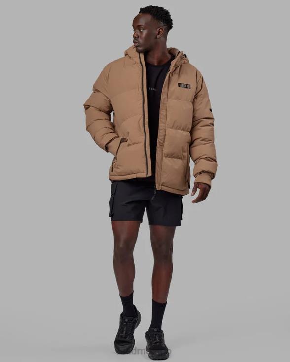 chaqueta acolchada tostada oversize 23 - umber crudo unisexo LSKD VP42D486 vestir