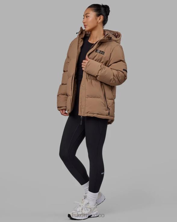 chaqueta acolchada tostada oversize 23 - umber crudo unisexo LSKD VP42D486 vestir