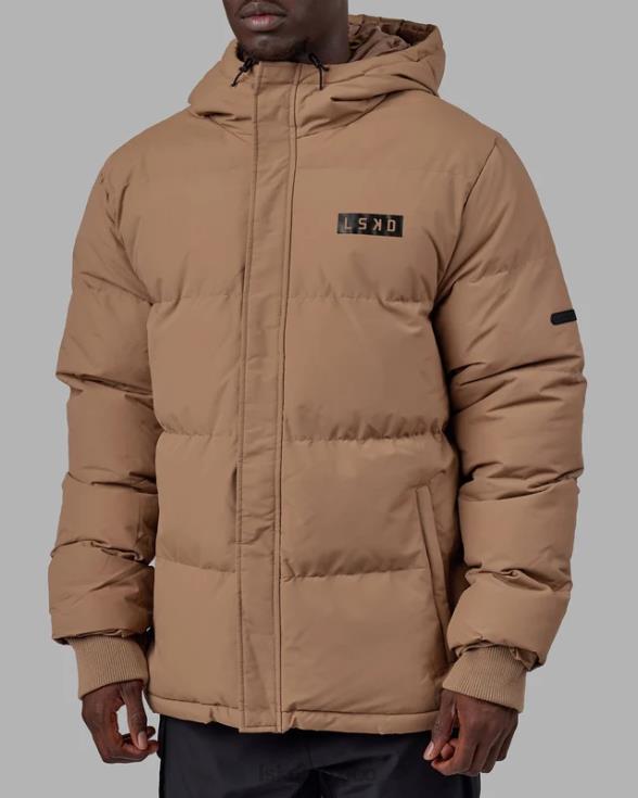 chaqueta acolchada tostada oversize 23 - umber crudo unisexo LSKD VP42D486 vestir