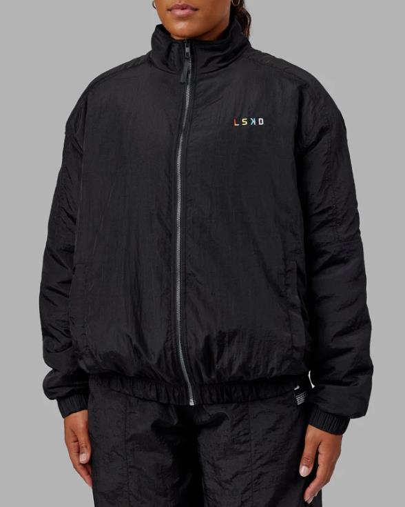 chaqueta bomber amplificada - negro unisexo LSKD VP42D494 vestir