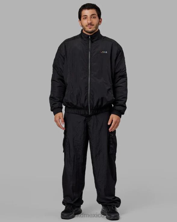 chaqueta bomber amplificada - negro unisexo LSKD VP42D494 vestir