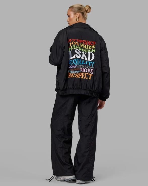 chaqueta bomber amplificada - negro unisexo LSKD VP42D494 vestir