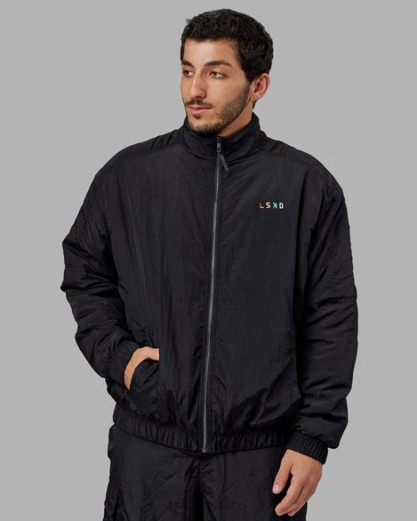 chaqueta bomber amplificada - negro unisexo LSKD VP42D494 vestir