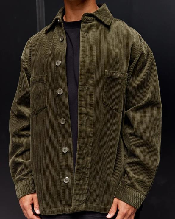 chaqueta de pana icónica - noche del bosque unisexo LSKD VP42D492 vestir