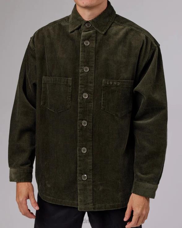 chaqueta de pana icónica - noche del bosque unisexo LSKD VP42D492 vestir