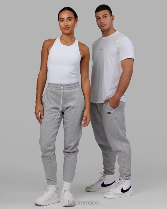 Jogger cápsula - gris jaspeado unisexo LSKD VP42D738 vestir