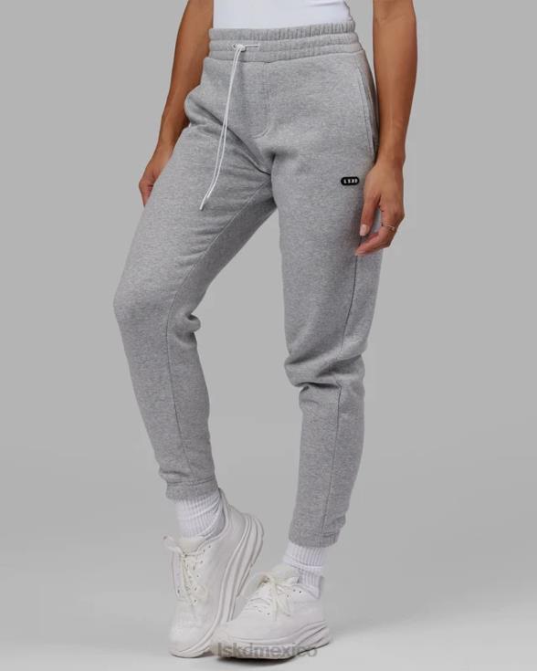 Jogger cápsula - gris jaspeado unisexo LSKD VP42D738 vestir