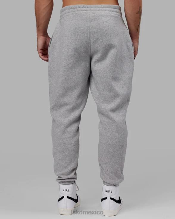 Jogger cápsula - gris jaspeado unisexo LSKD VP42D738 vestir