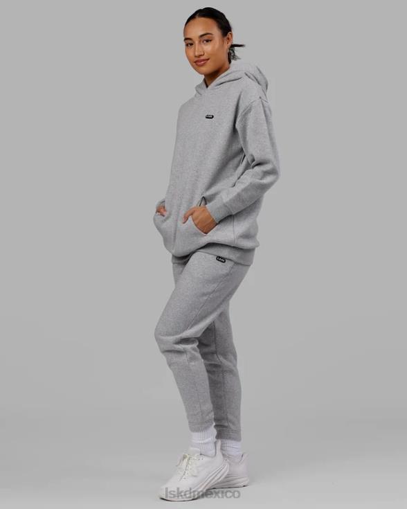 Jogger cápsula - gris jaspeado unisexo LSKD VP42D738 vestir