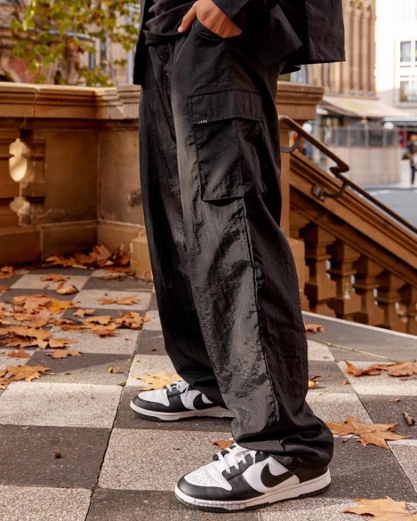 Pantalón cargo de alto rendimiento para todo el día - negro unisexo LSKD VP42D740 vestir