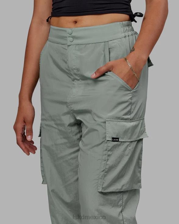 Pantalón cargo de alto rendimiento para todo el día - verde iceberg unisexo LSKD VP42D746 vestir