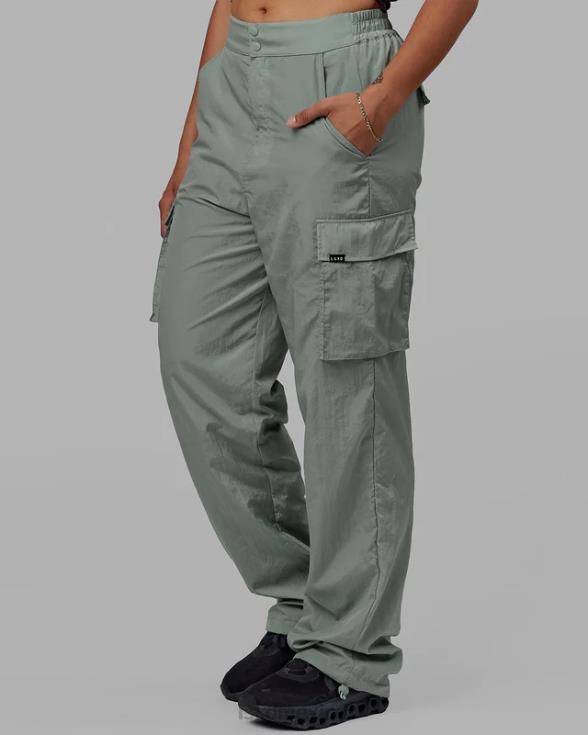 Pantalón cargo de alto rendimiento para todo el día - verde iceberg unisexo LSKD VP42D746 vestir