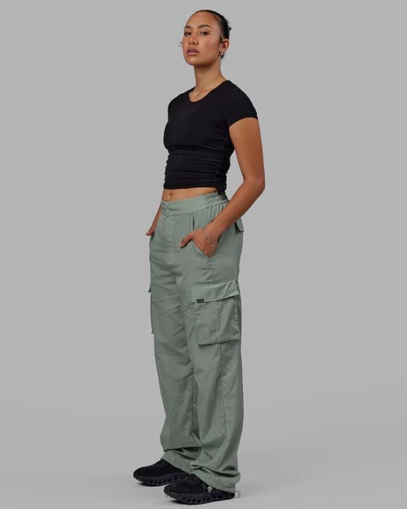 Pantalón cargo de alto rendimiento para todo el día - verde iceberg unisexo LSKD VP42D746 vestir