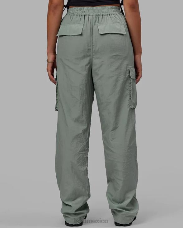 Pantalón cargo de alto rendimiento para todo el día - verde iceberg unisexo LSKD VP42D746 vestir