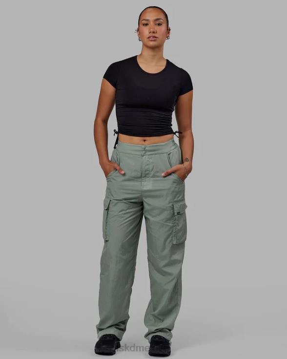 Pantalón cargo de alto rendimiento para todo el día - verde iceberg unisexo LSKD VP42D746 vestir