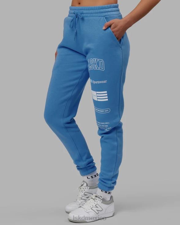 jogger academy - azul celeste unisexo LSKD VP42D734 vestir