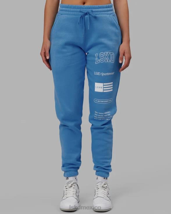 jogger academy - azul celeste unisexo LSKD VP42D734 vestir