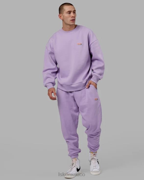 jogger irradiado - lila pálido unisexo LSKD VP42D770 vestir