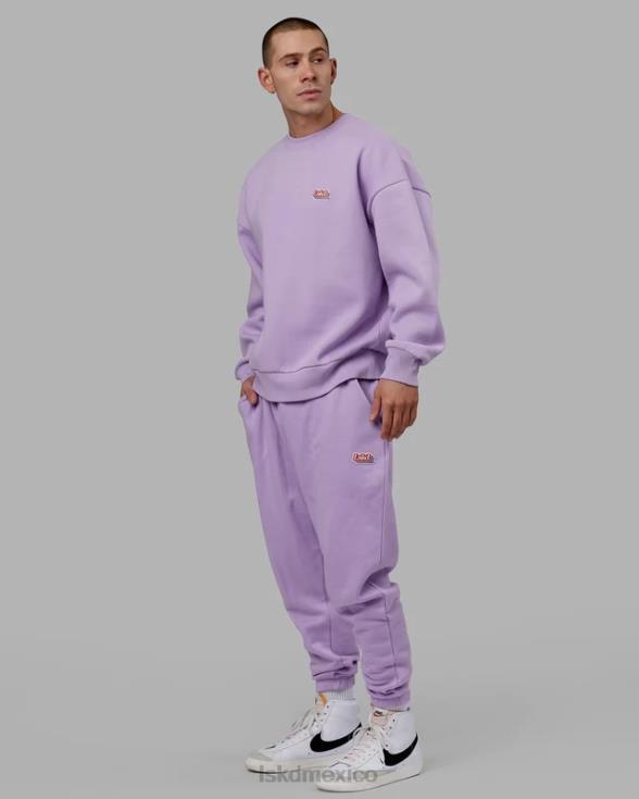 jogger irradiado - lila pálido unisexo LSKD VP42D770 vestir