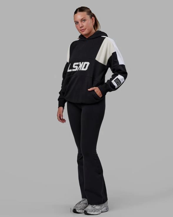 Sudadera con capucha Slam oversize - hueso negro unisexo LSKD VP42D335 vestir