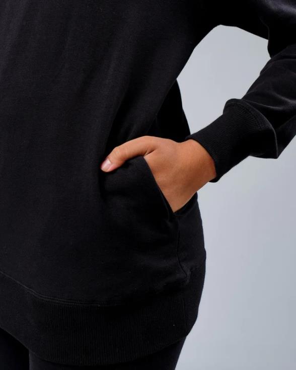 Sudadera con capucha de entrenamiento rival flxfleece - negro unisexo LSKD VP42D370 vestir