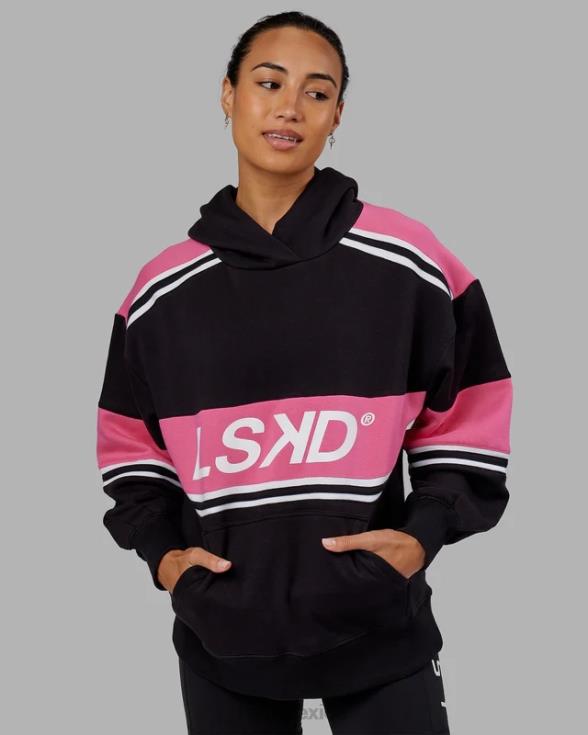 sudadera con capucha a-team extragrande - black-flamingo unisexo LSKD VP42D459 vestir