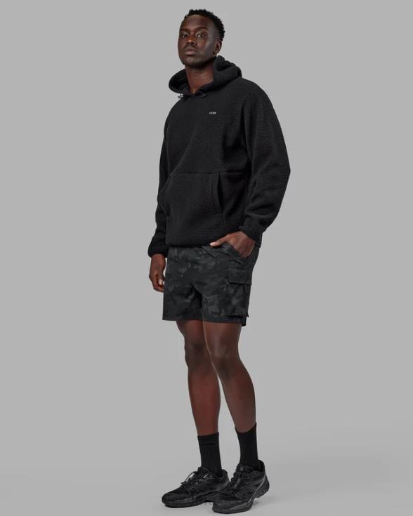 sudadera con capucha alpina - negro unisexo LSKD VP42D351 vestir