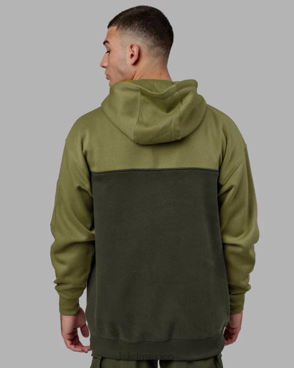 sudadera con capucha de gran tamaño contraria - forest night-moss stone unisexo LSKD VP42D381 vestir