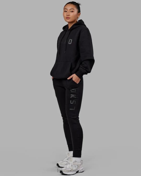 sudadera con capucha estructura - negro-negro unisexo LSKD VP42D343 vestir