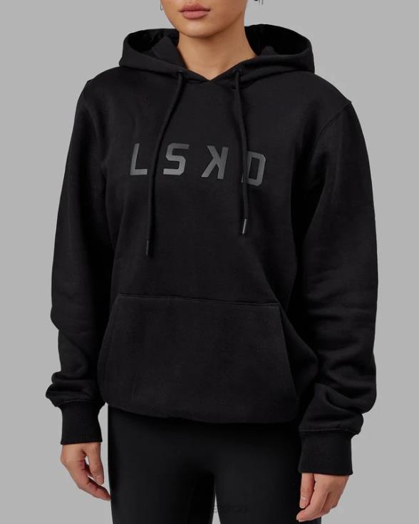 sudadera con capucha estructura - negro-negro unisexo LSKD VP42D343 vestir