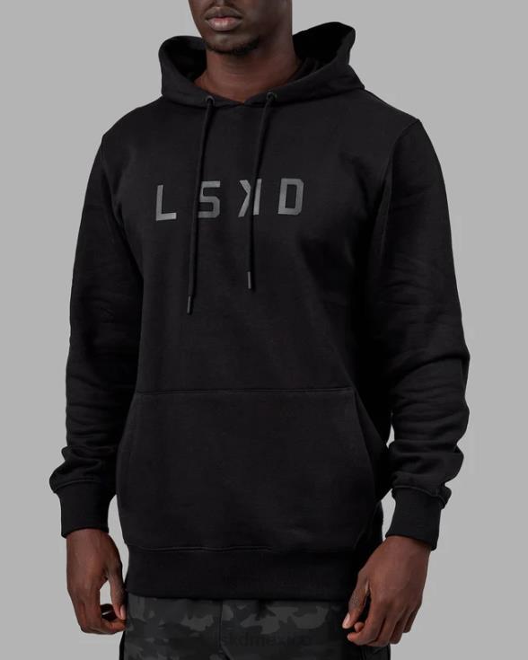 sudadera con capucha estructura - negro-negro unisexo LSKD VP42D343 vestir