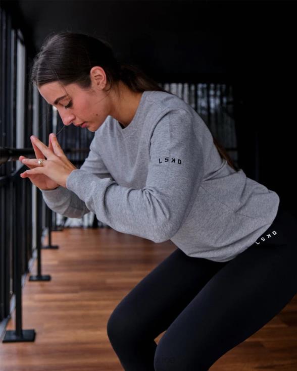 Jersey de entrenamiento rival flxfleece - lt grey marl unisexo LSKD VP42D357 vestir