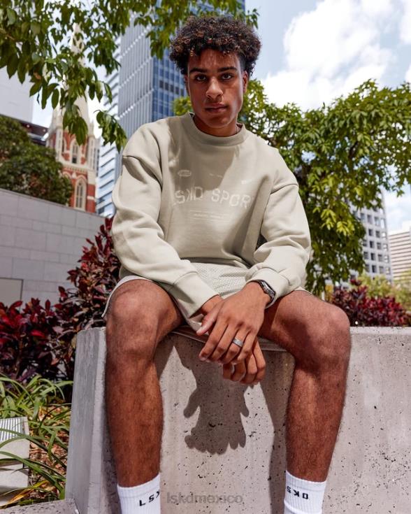 Jersey de tiro libre oversize - beige esquisto unisexo LSKD VP42D425 vestir