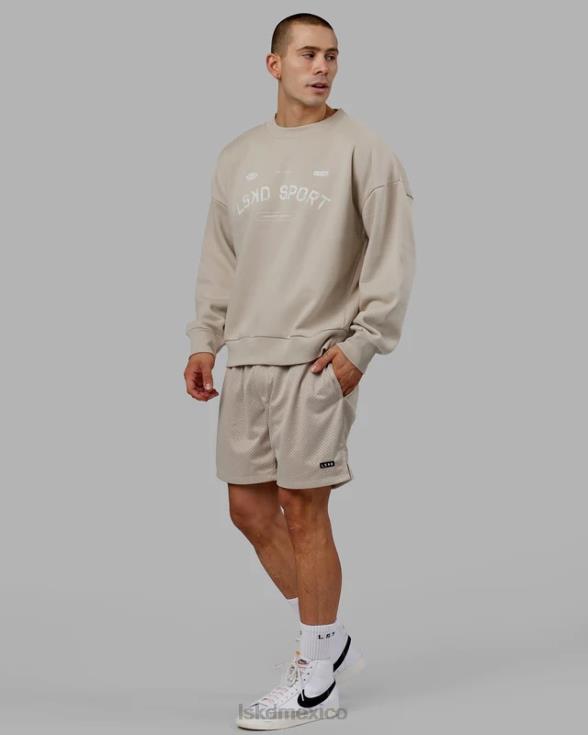 Jersey de tiro libre oversize - beige esquisto unisexo LSKD VP42D425 vestir
