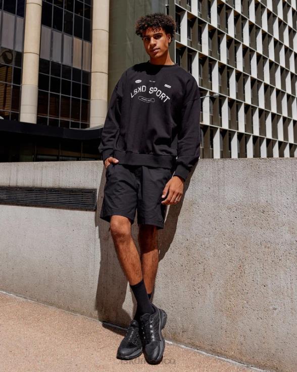 Jersey de tiro libre oversize - negro unisexo LSKD VP42D350 vestir