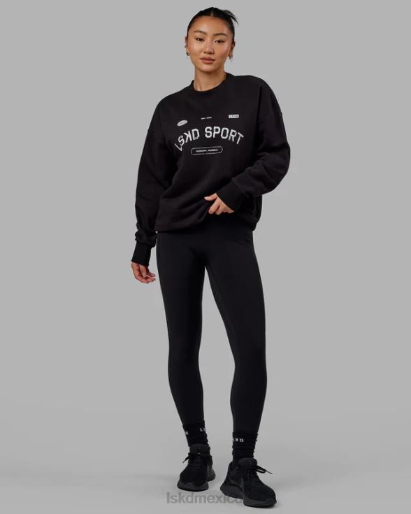 Jersey de tiro libre oversize - negro unisexo LSKD VP42D350 vestir