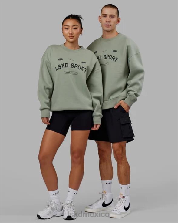 Jersey de tiro libre oversize - verde iceberg unisexo LSKD VP42D426 vestir