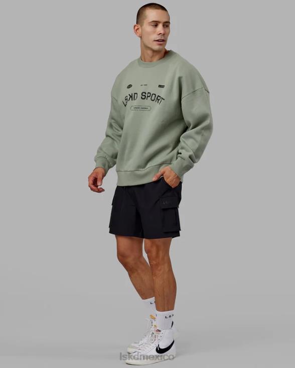 Jersey de tiro libre oversize - verde iceberg unisexo LSKD VP42D426 vestir