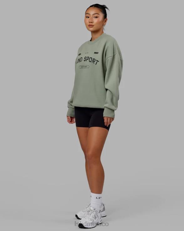 Jersey de tiro libre oversize - verde iceberg unisexo LSKD VP42D426 vestir