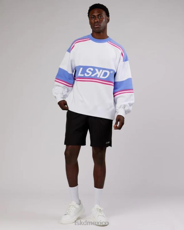 Jersey oversize a-team - blanco-azul aciano unisexo LSKD VP42D435 vestir