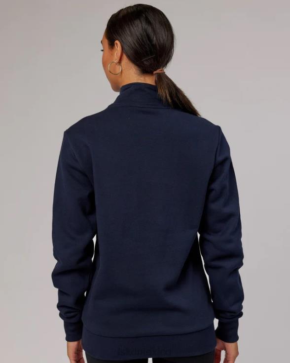 Victory Jersey oversize con cremallera 1/4 - azul marino unisexo LSKD VP42D438 vestir