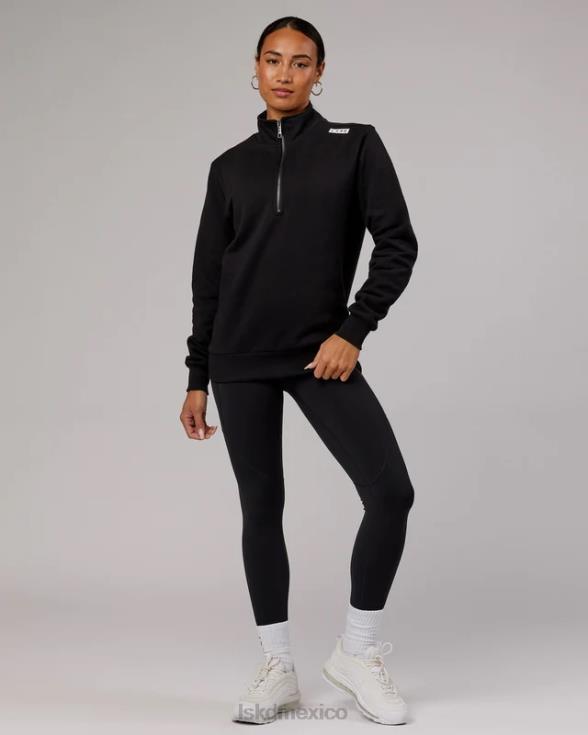 Victory Jersey oversize con cremallera 1/4 - negro unisexo LSKD VP42D437 vestir