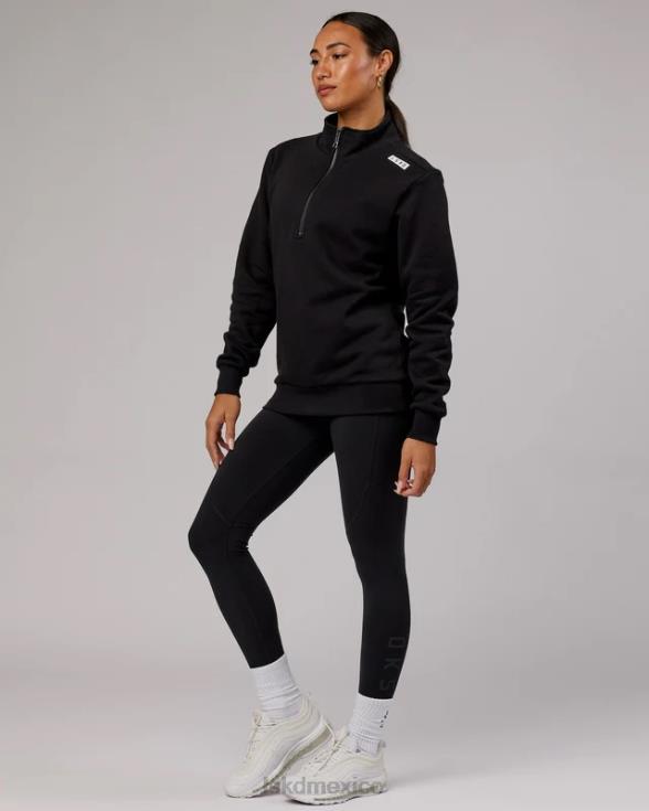 Victory Jersey oversize con cremallera 1/4 - negro unisexo LSKD VP42D437 vestir