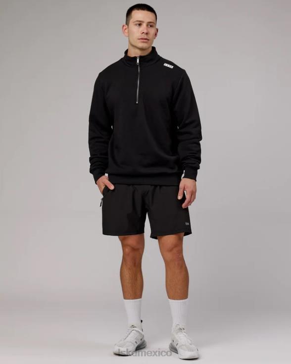 Victory Jersey oversize con cremallera 1/4 - negro unisexo LSKD VP42D437 vestir