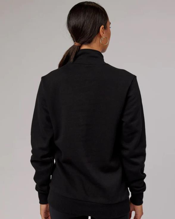 Victory Jersey oversize con cremallera 1/4 - negro unisexo LSKD VP42D437 vestir