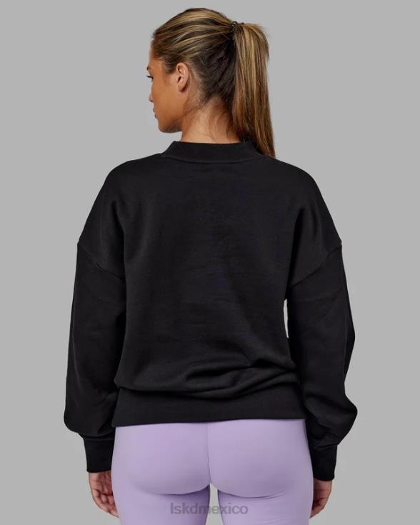 suéter Heritage oversize - negro-lila pálido unisexo LSKD VP42D345 vestir