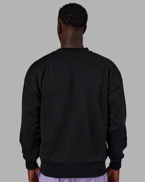 suéter Heritage oversize - negro-lila pálido unisexo LSKD VP42D345 vestir